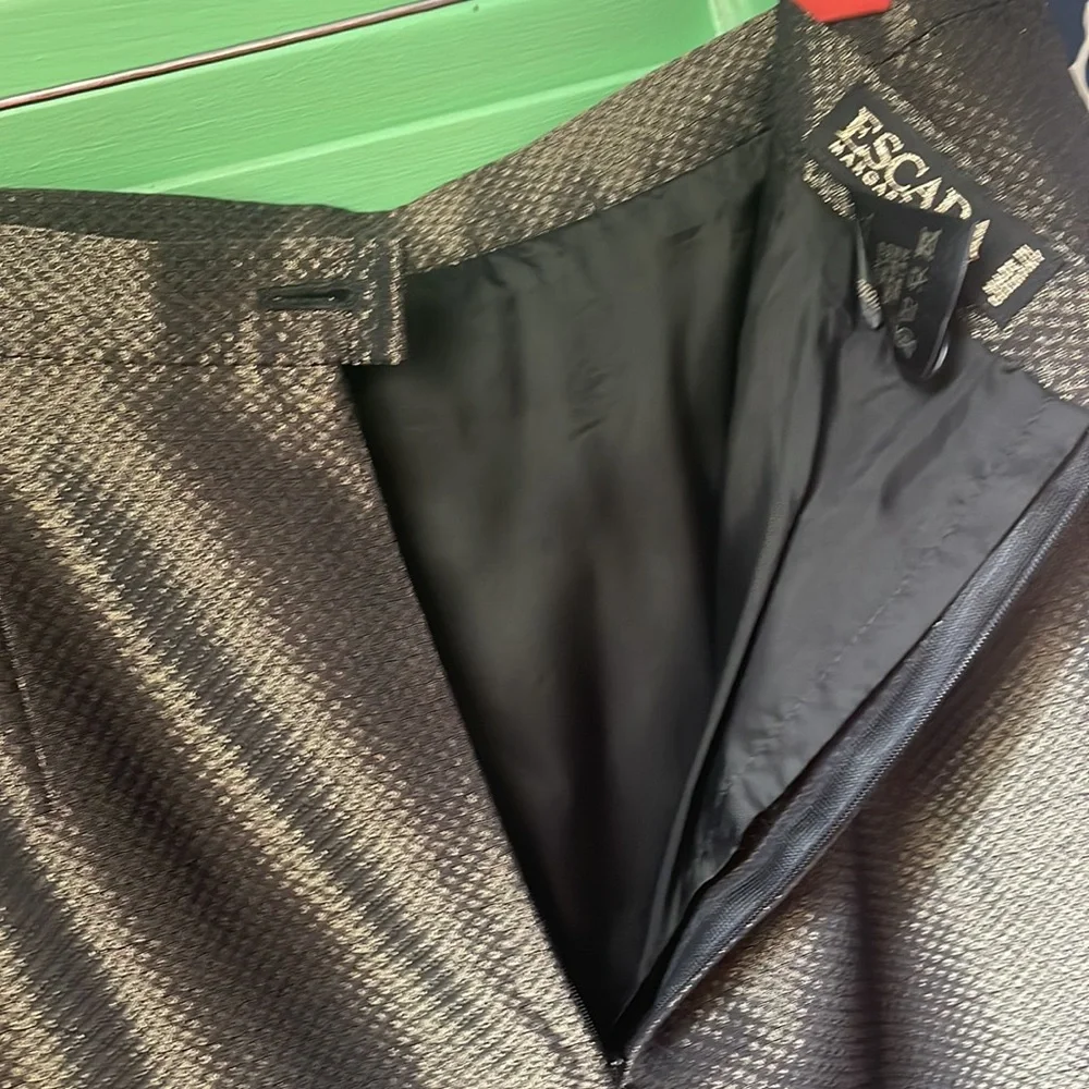 ESCADA Margaretha Ley Metallic Pencil Skirt Made in Germany